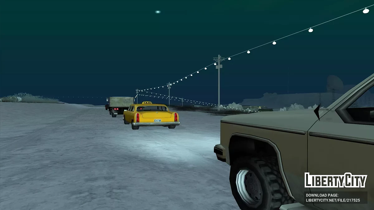 Новогодние гирлянды и светофоры / GTA San Andreas