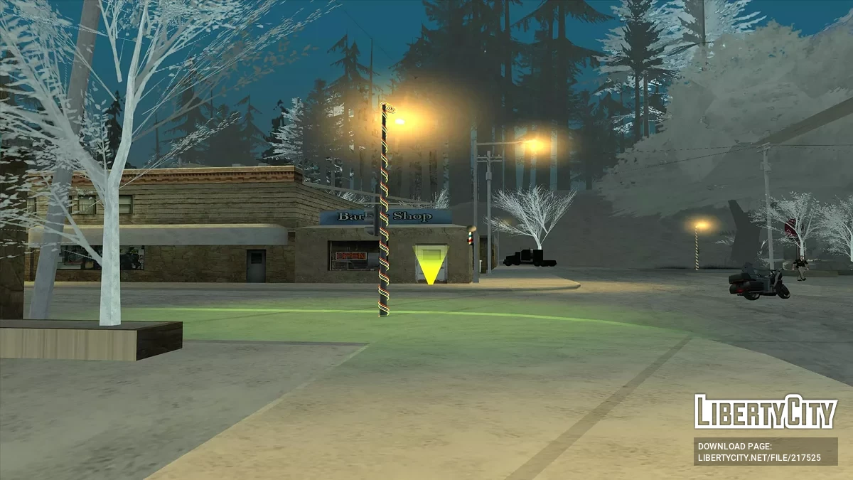 Новогодние гирлянды и светофоры / GTA San Andreas