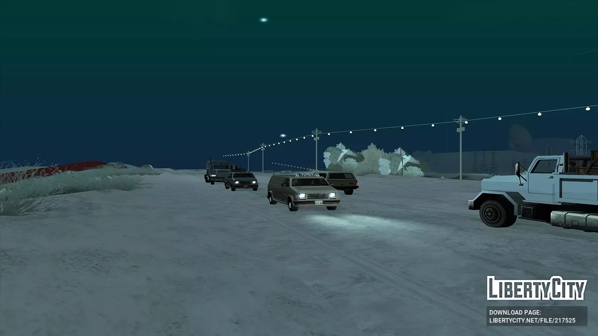 Новогодние гирлянды и светофоры / GTA San Andreas