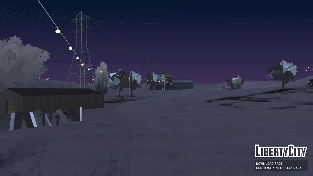 Новогодние гирлянды и светофоры / GTA San Andreas