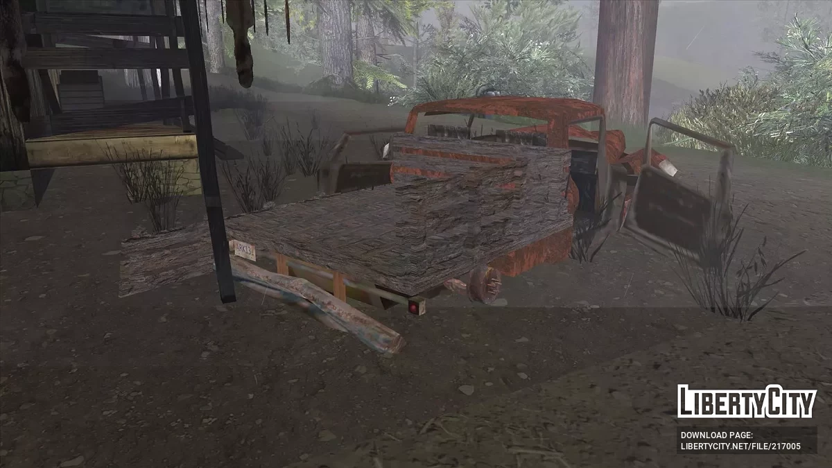 Обновлённый грузовой пикап у дома Каталины / GTA San Andreas