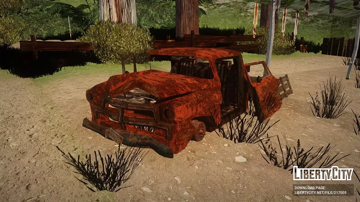 Обновлённый грузовой пикап у дома Каталины / GTA San Andreas