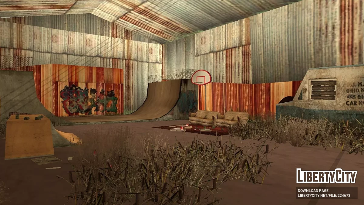 Скейтпарк Rodriguez Ironworks / GTA San Andreas