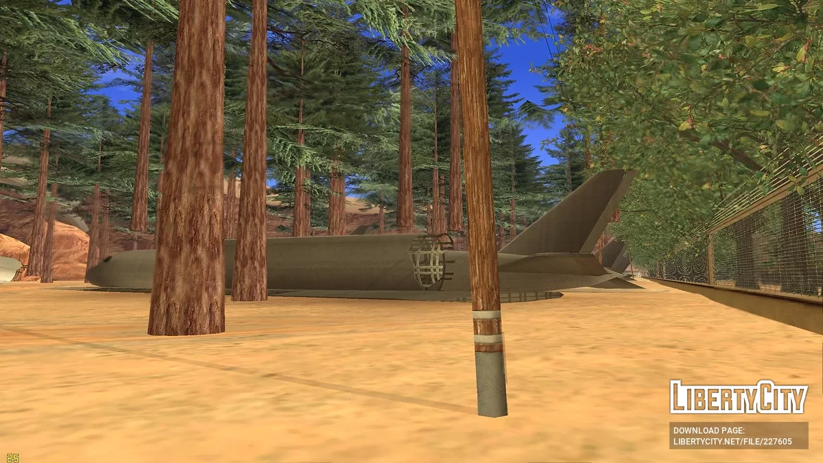 Заросший аэропорт в пустыне / GTA San Andreas