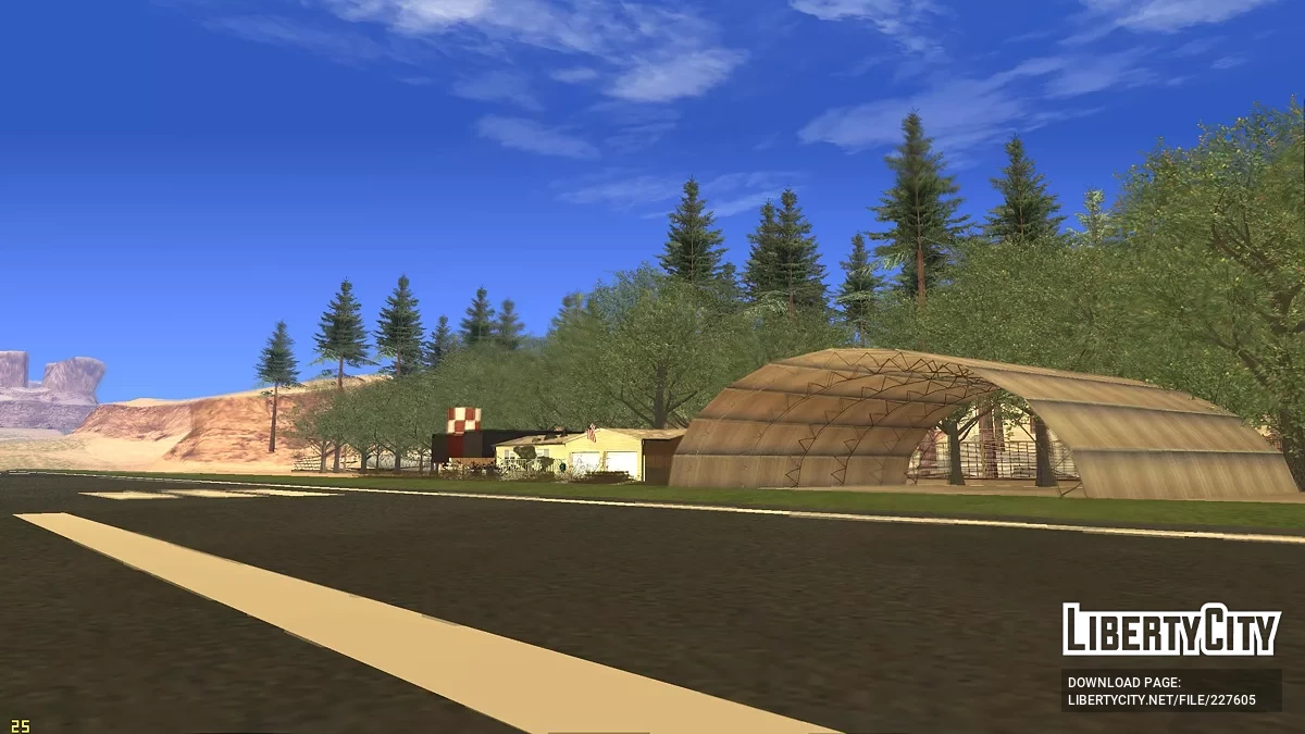 Заросший аэропорт в пустыне / GTA San Andreas