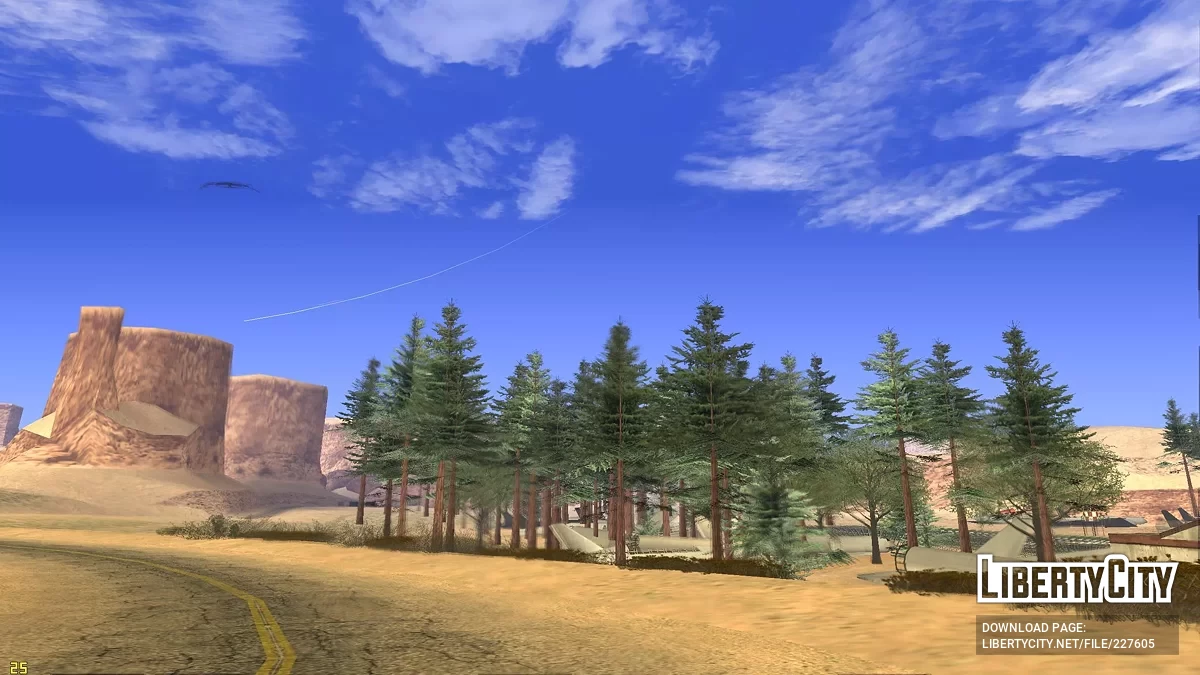 Заросший аэропорт в пустыне / GTA San Andreas