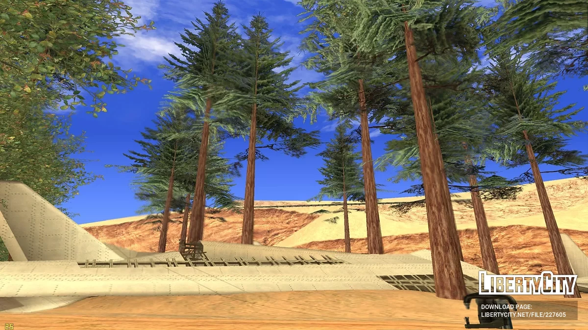 Заросший аэропорт в пустыне / GTA San Andreas
