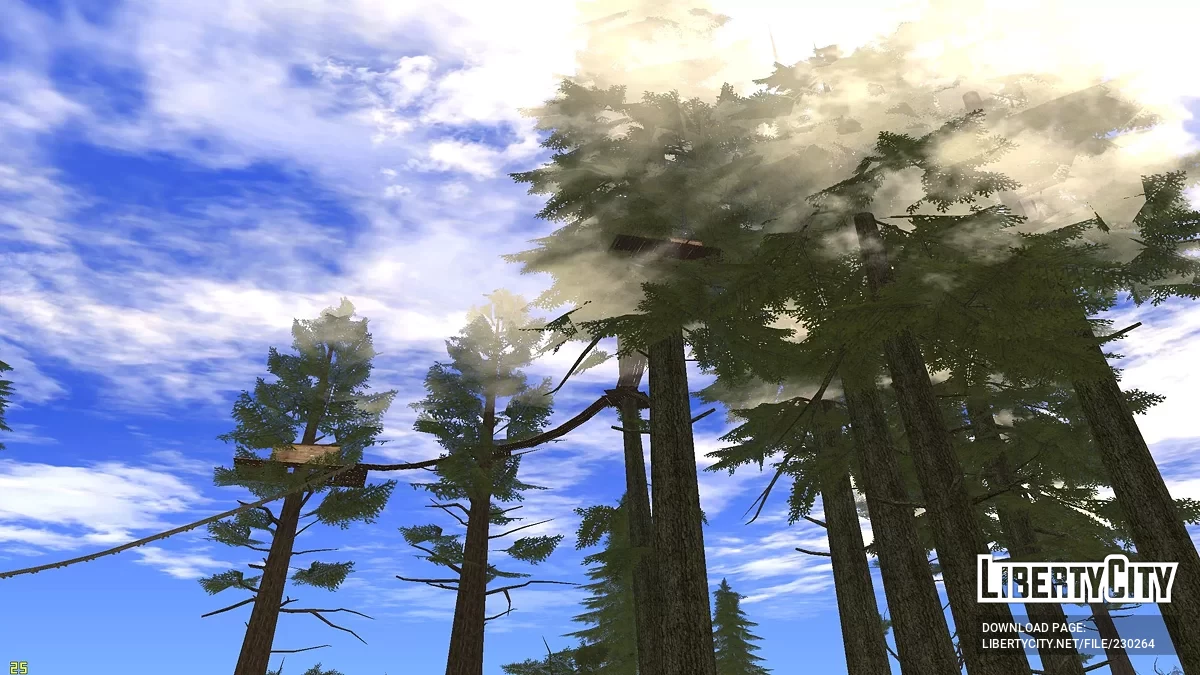 Отель с домиками на деревьях / GTA San Andreas