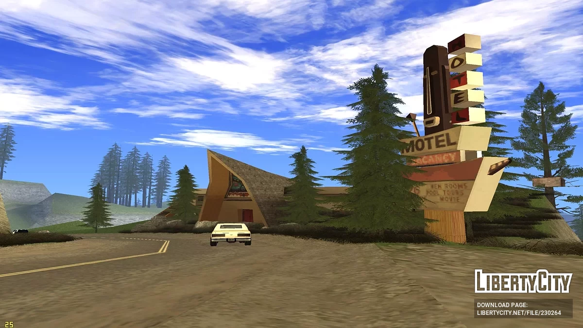 Отель с домиками на деревьях / GTA San Andreas
