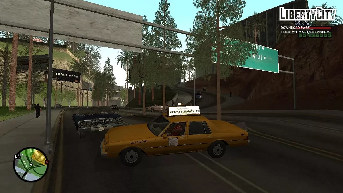 Сосны вдоль дороги / GTA San Andreas