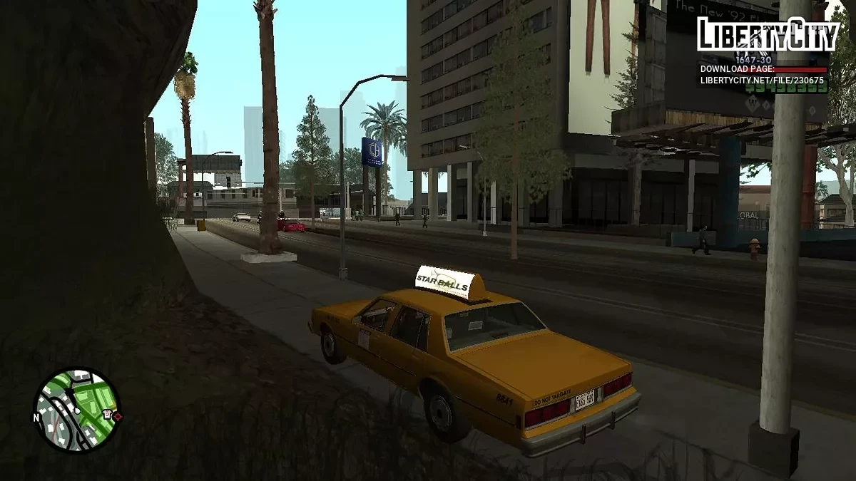 Сосны вдоль дороги / GTA San Andreas