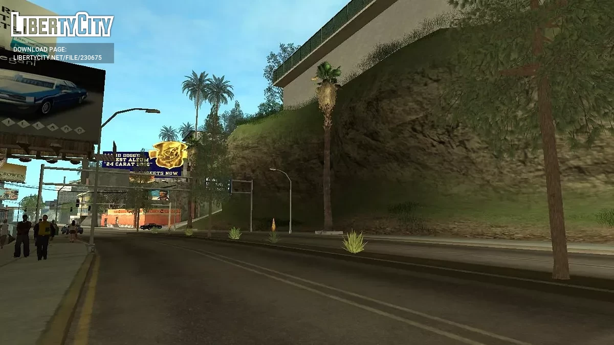 Сосны вдоль дороги / GTA San Andreas