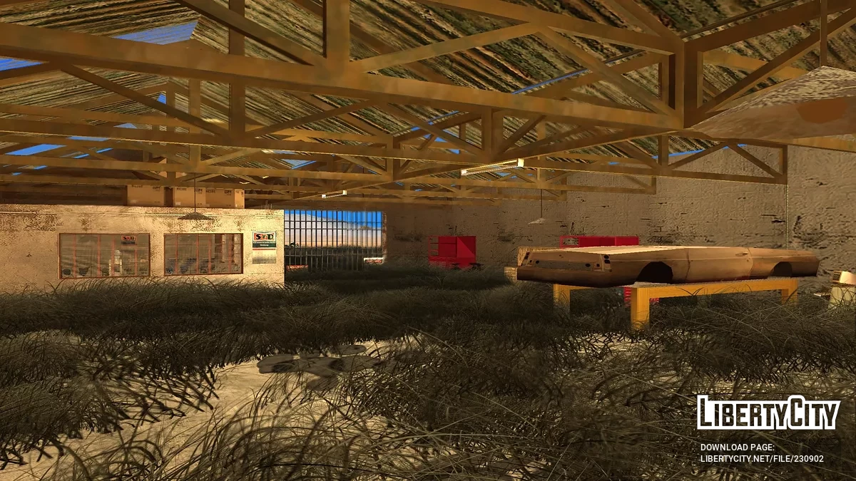 Заброшенный сервис в Лас Вентурасе / GTA San Andreas