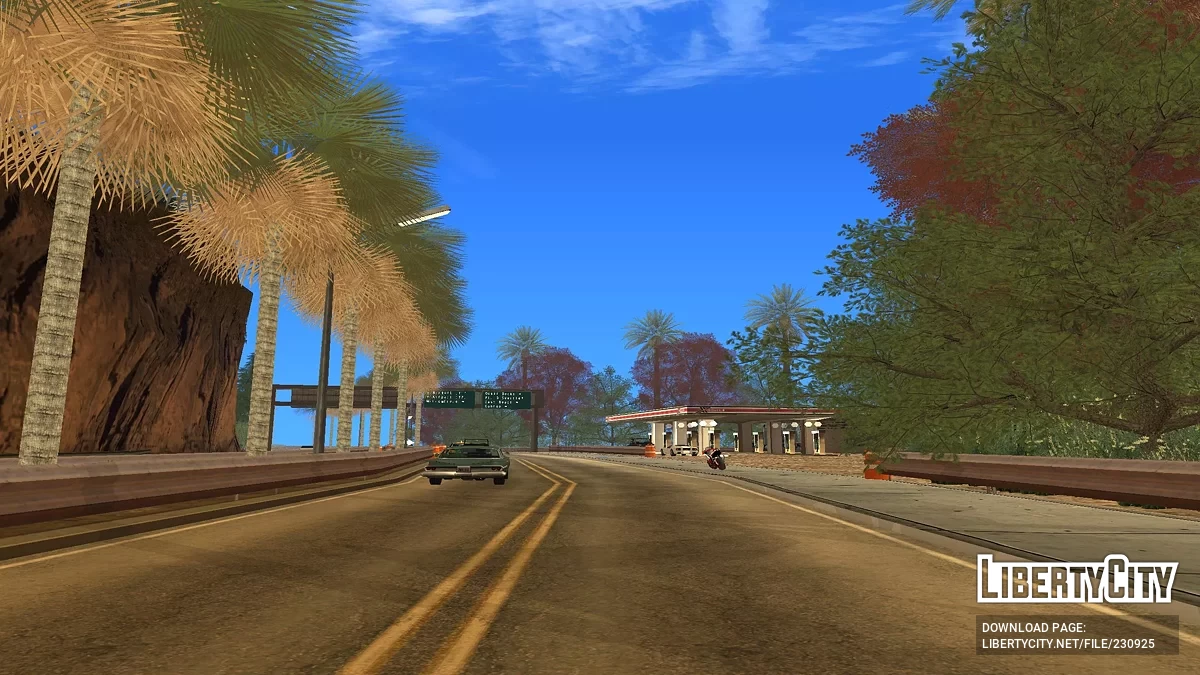 Заправка на трассе к аэропорту Лос-Сантоса / GTA San Andreas