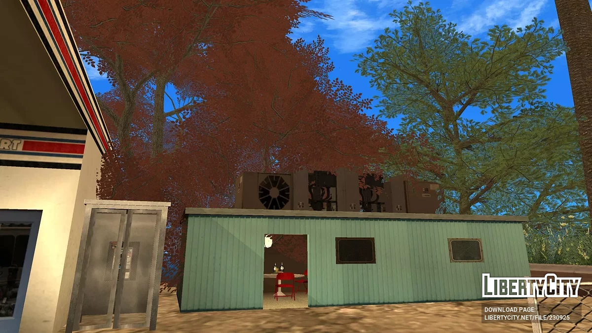 Заправка на трассе к аэропорту Лос-Сантоса / GTA San Andreas