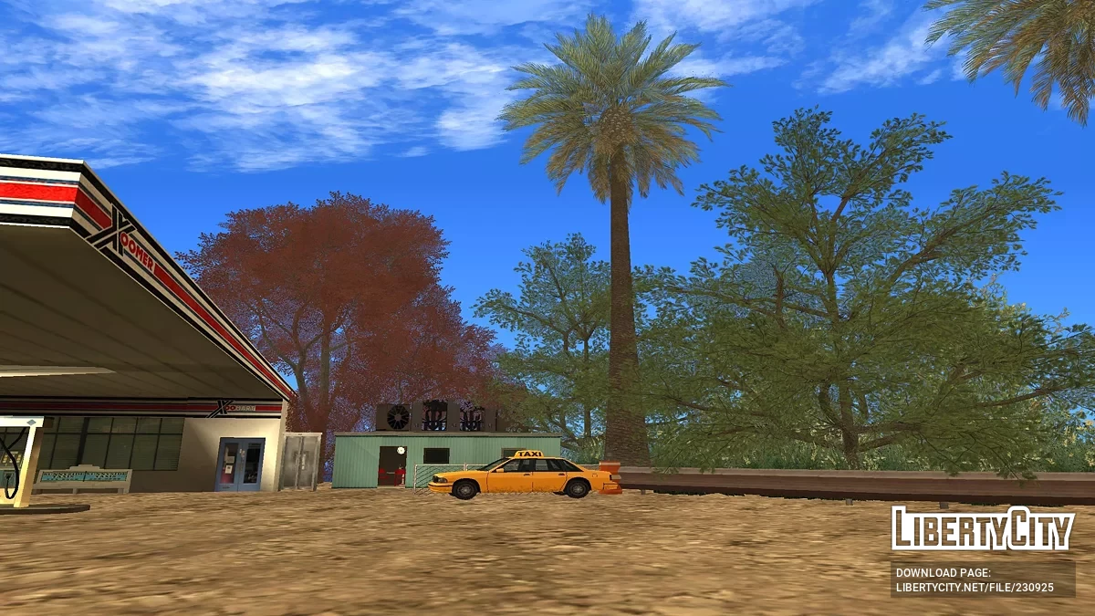 Заправка на трассе к аэропорту Лос-Сантоса / GTA San Andreas