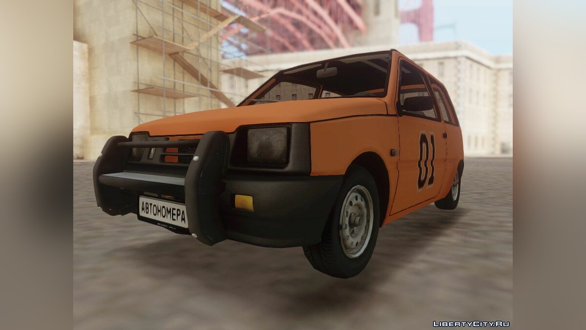 Скачать ВАЗ-1111 "ОКА" General Lee для GTA San Andreas