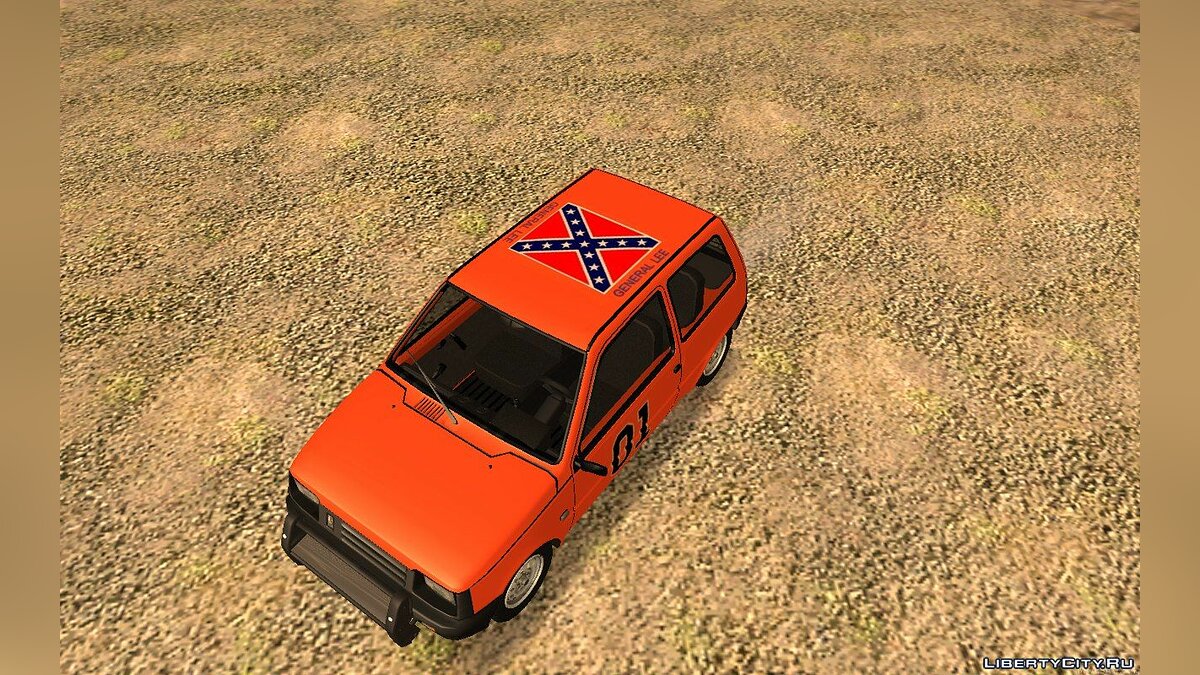 Скачать ВАЗ-1111 "ОКА" General Lee для GTA San Andreas