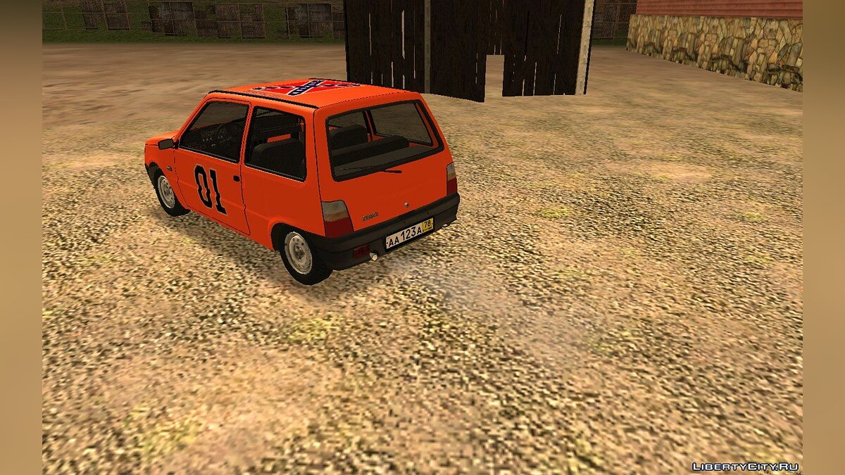 Скачать ВАЗ-1111 "ОКА" General Lee для GTA San Andreas