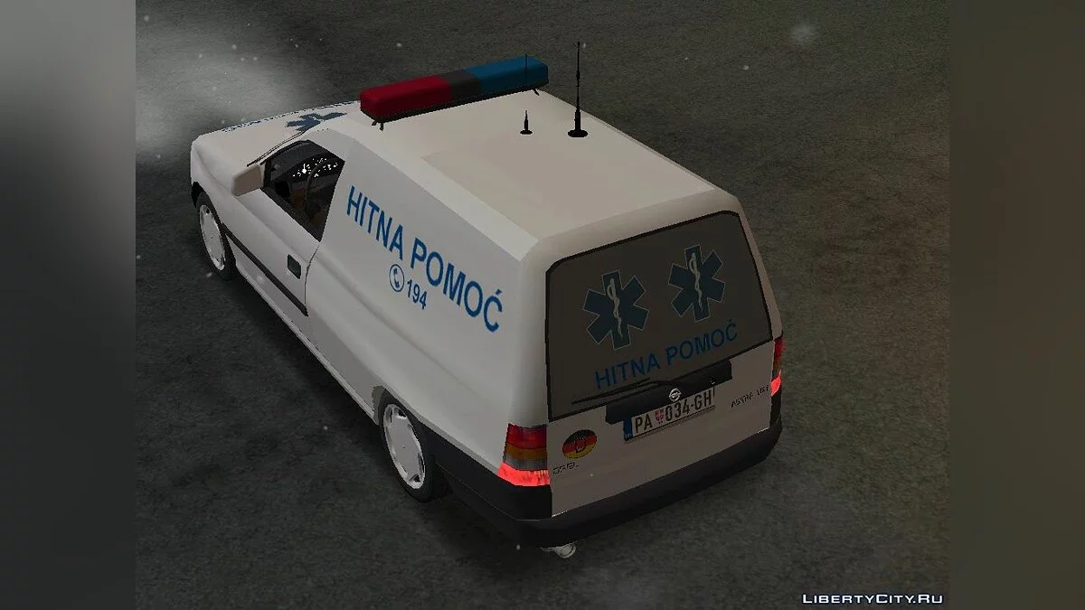 Opel Astra F Kombi Kola Hitne Pomoci / GTA San Andreas