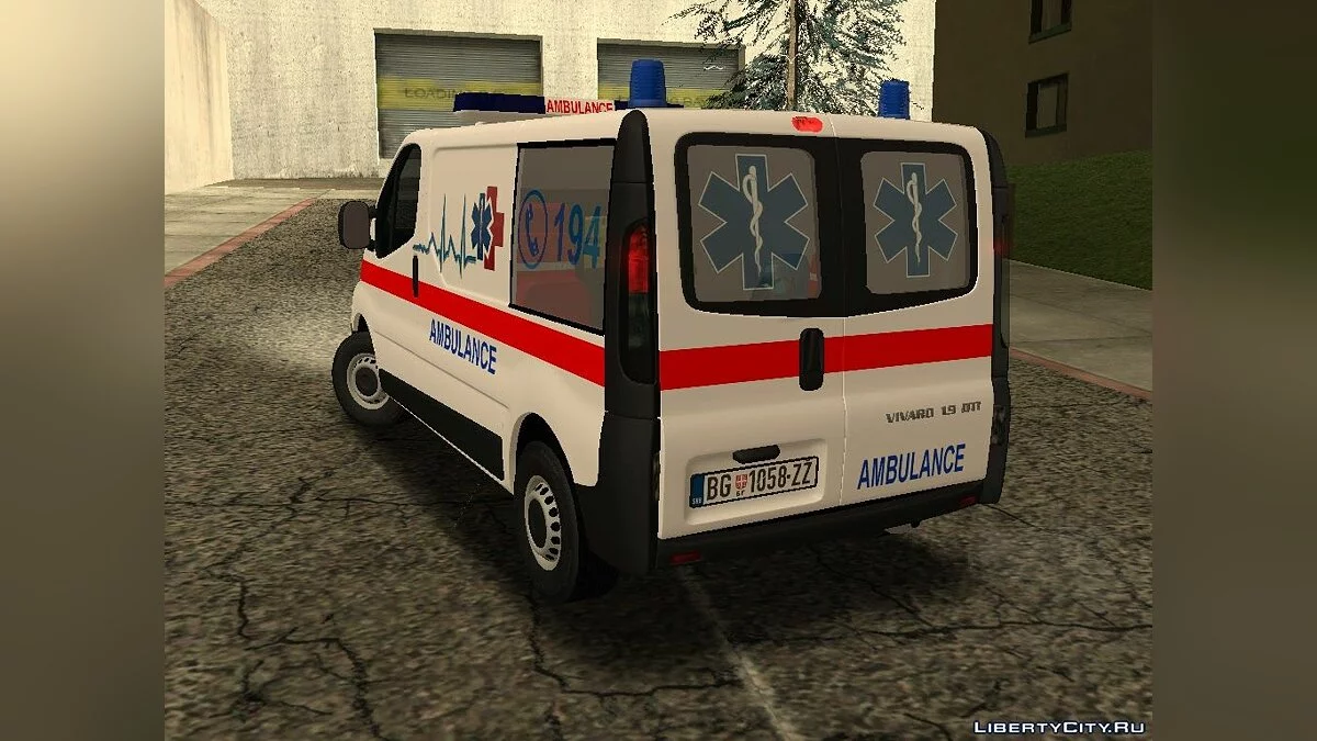 Opel Vivaro Serbian Ambulance / GTA San Andreas
