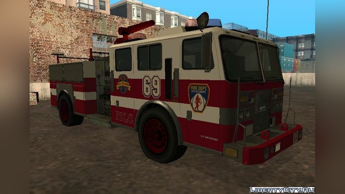 Замена машины Fire Truck (firetruk.dff, firetruk.dff) в GTA San Andreas  (109 файлов) / Страница 10