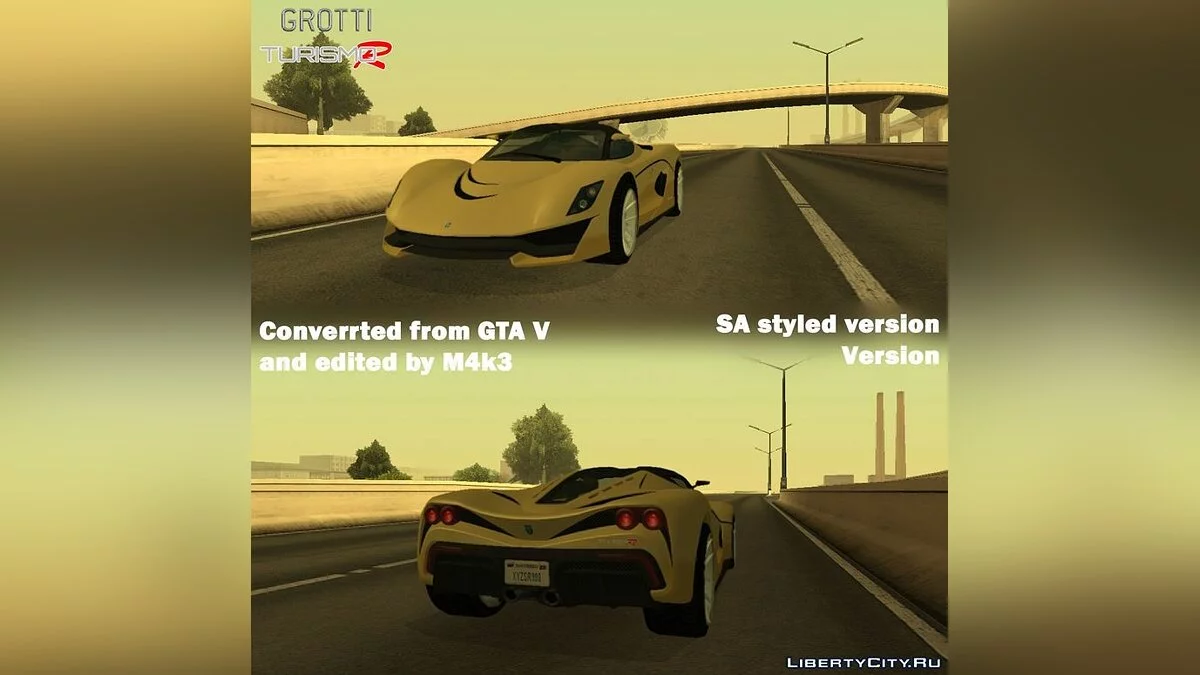 GTA V Grotti Turismo R / GTA San Andreas