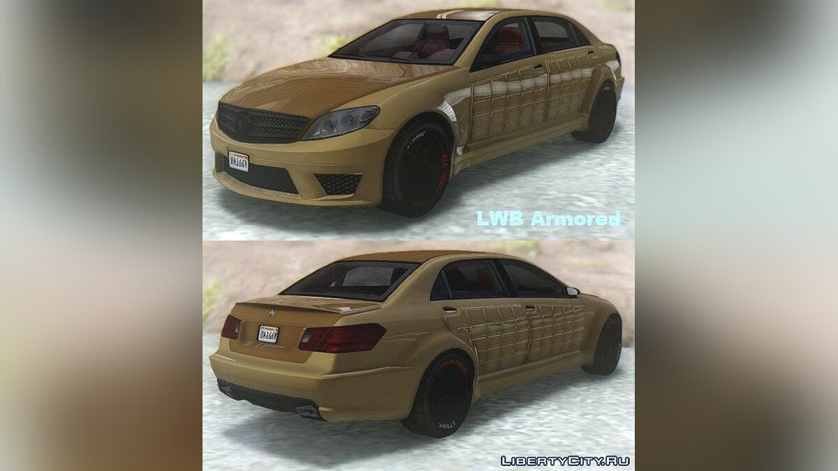 Скачать GTA SA Benefactor Schafter V12 & LWB + Arm V для GTA San Andreas