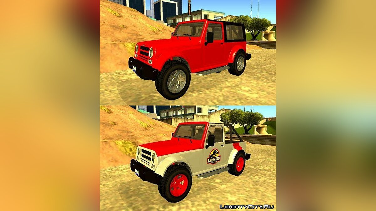 Скачать GTA V Canis Mesa SWB & Jurassic Park для GTA San Andreas