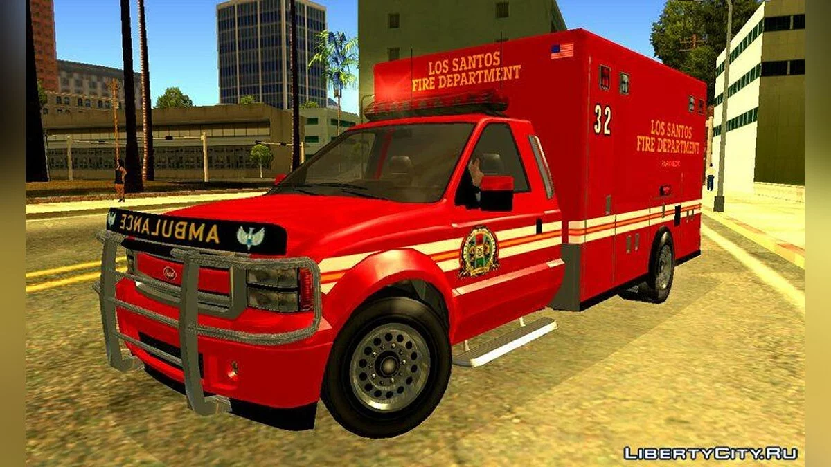 GTA V Vapid Sadler Ambulance / GTA San Andreas