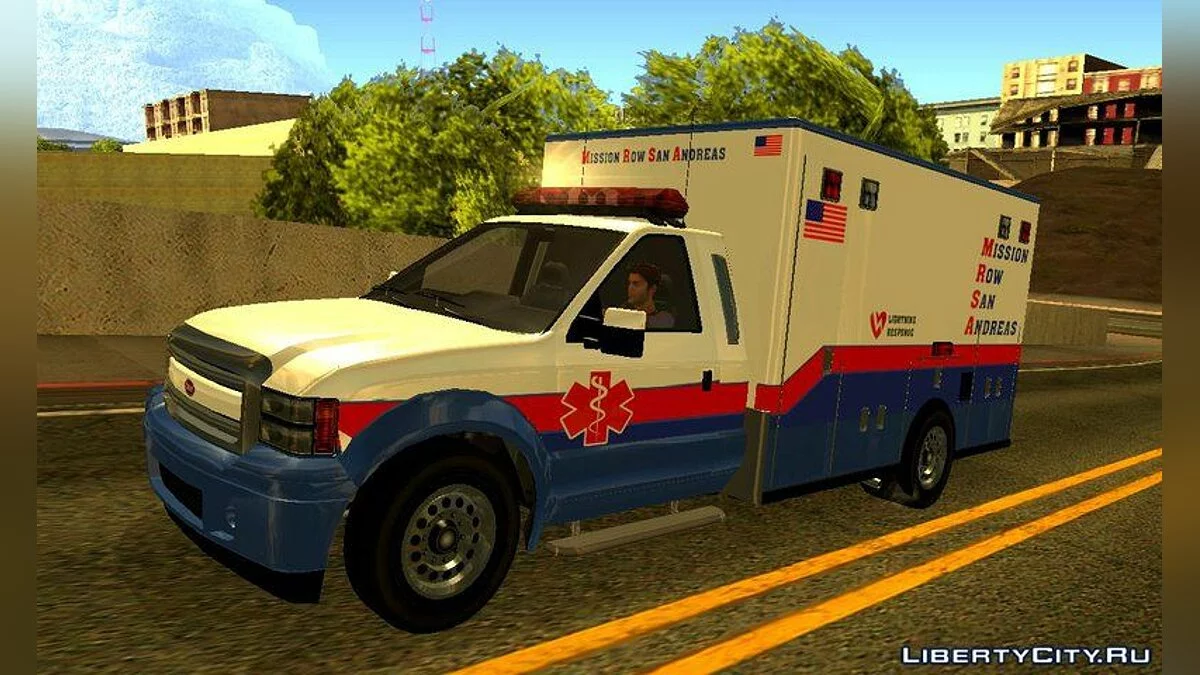 GTA V Vapid Sadler Ambulance / GTA San Andreas