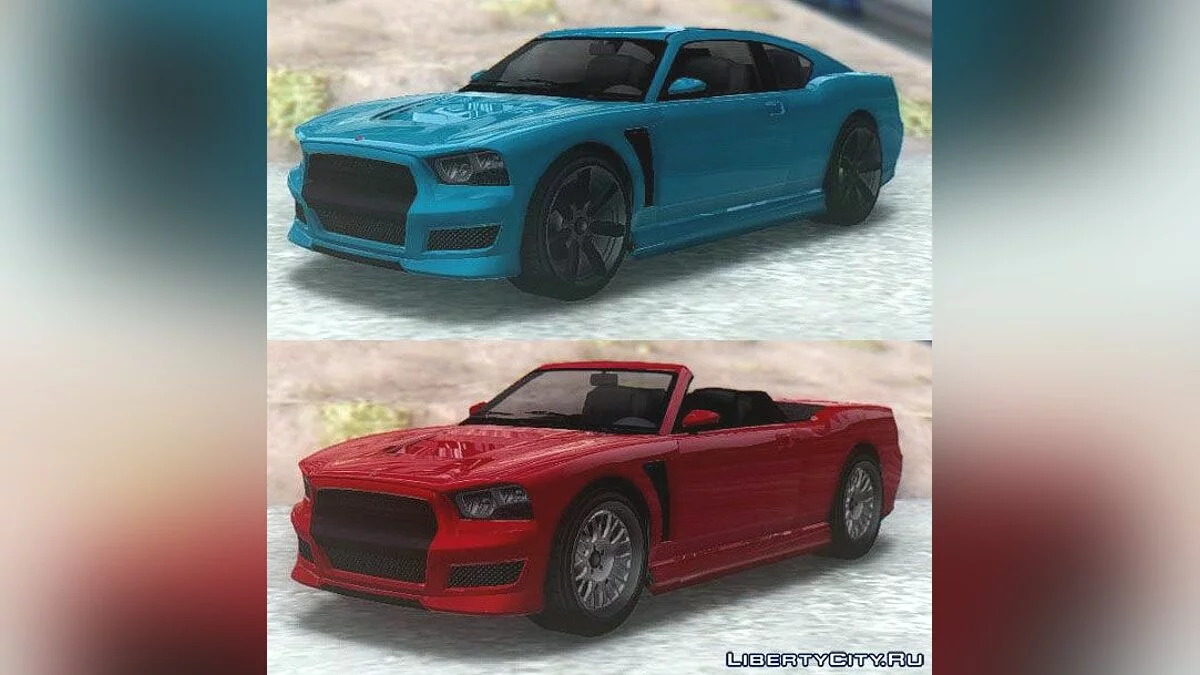 GTA V Bravado Buffalo 2-doors Coupe & Cabrio / GTA San Andreas