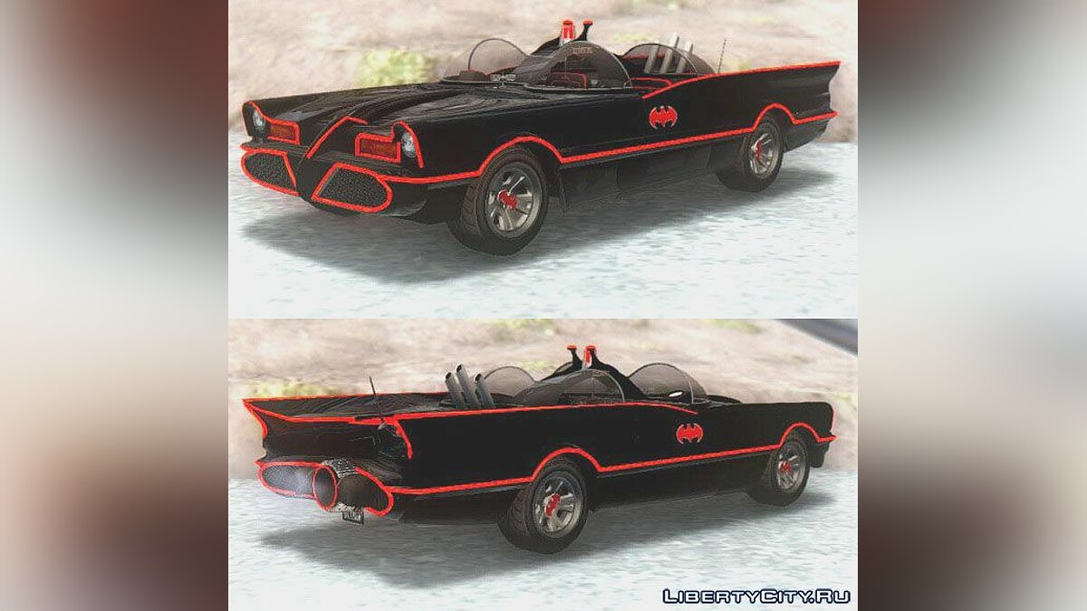 Скачать GTA V Vapid Peyote Batmobile 66 для GTA San Andreas