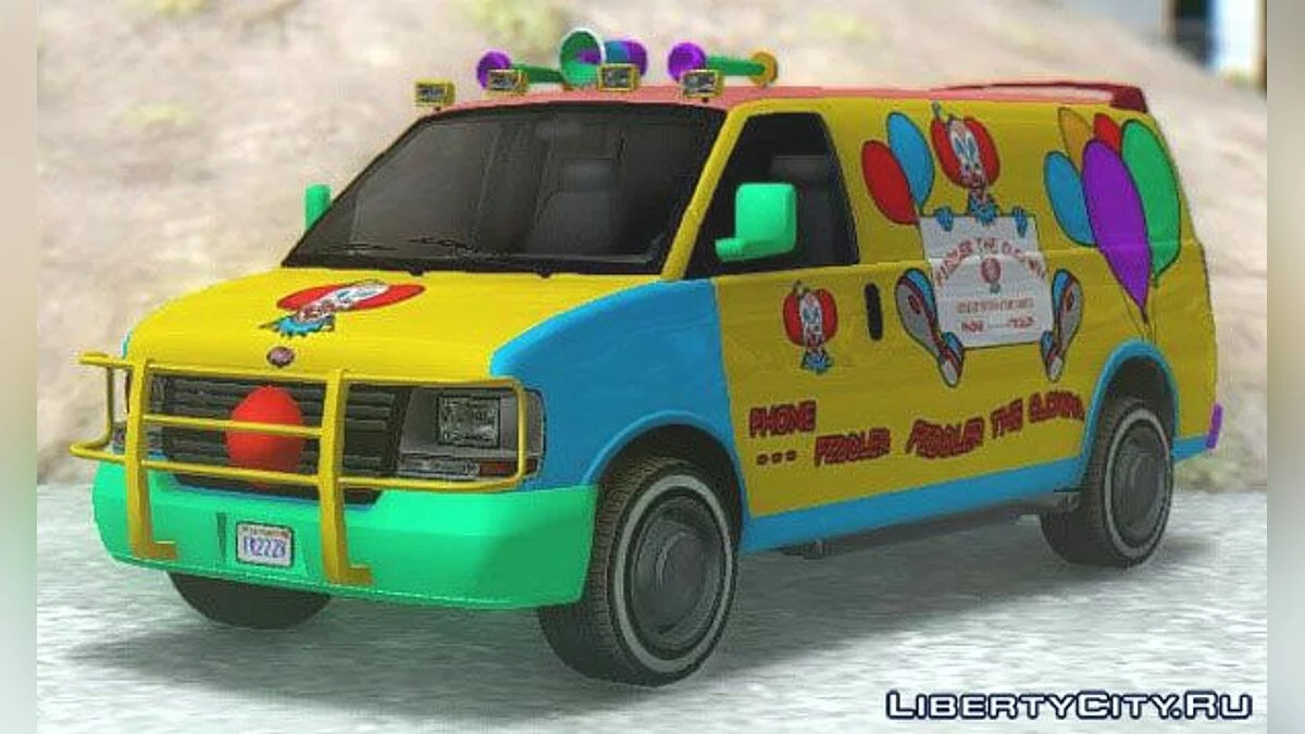 GTA V Vapid Speedo & Clown Van / GTA San Andreas