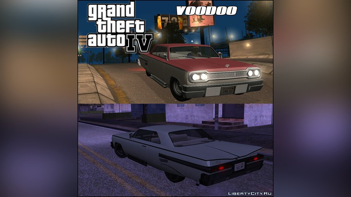 Скачать GTA 4 Declasse Voodoo для GTA San Andreas