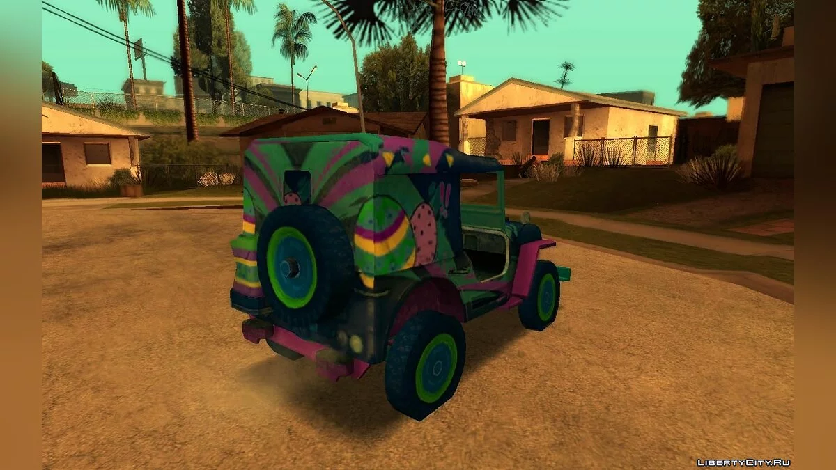 Free Fire Jeep Car / GTA San Andreas