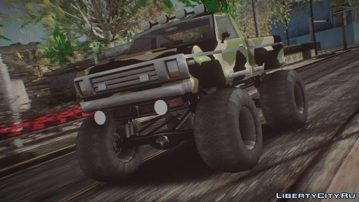 Monster A and Monster B Camo Edition Pack (HQ/IVF) / GTA San Andreas