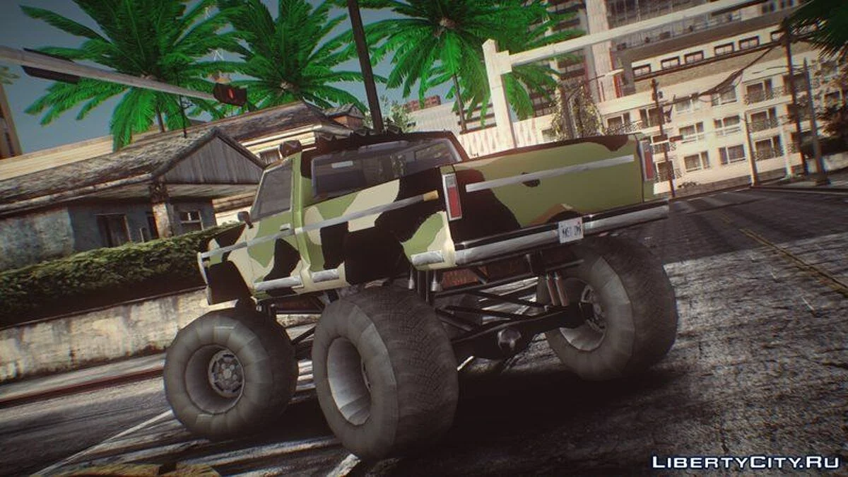 Monster A and Monster B Camo Edition Pack (HQ/IVF) / GTA San Andreas