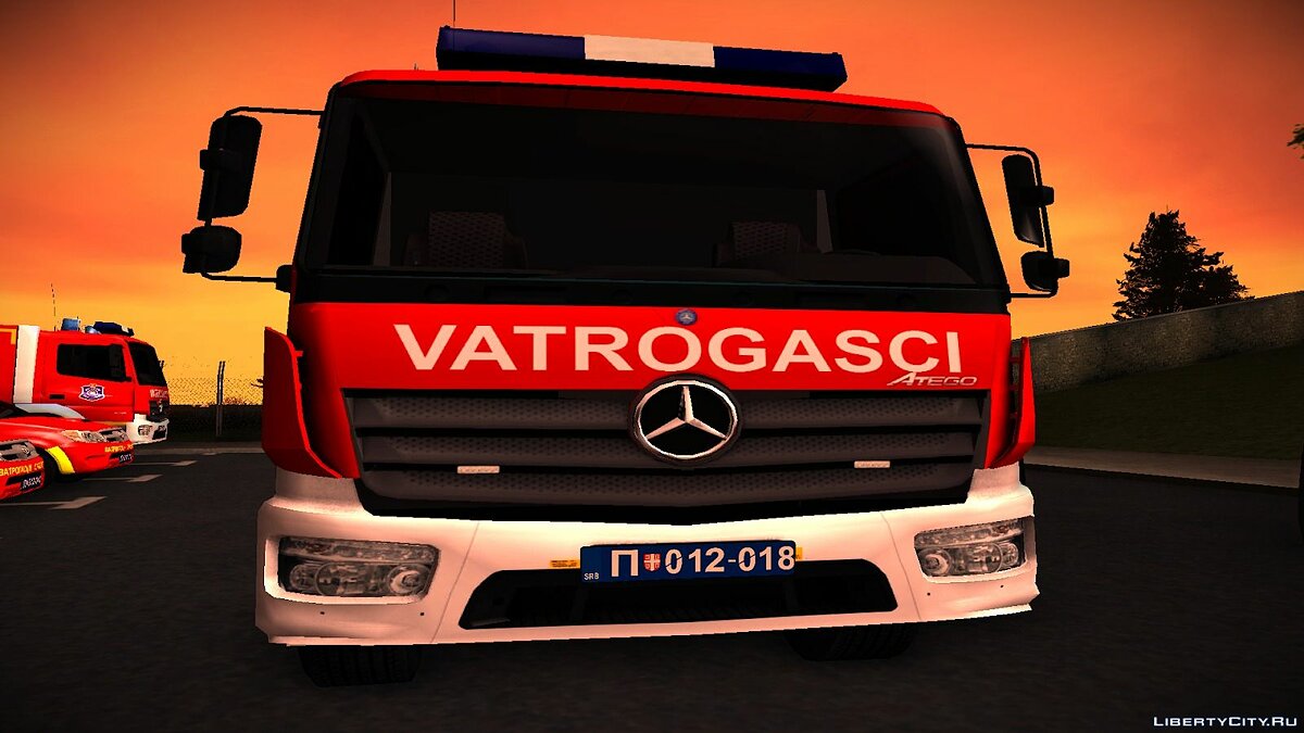 Скачать 2020 Mercedes Benz Atego Vatrogasci для GTA San Andreas