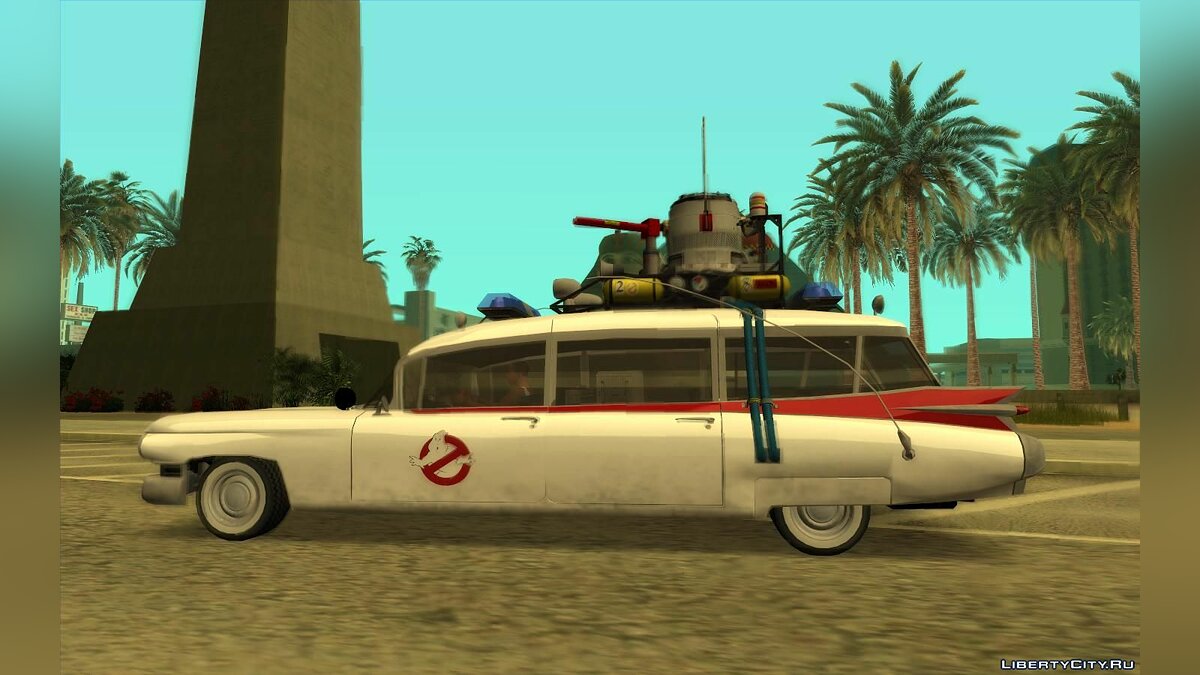 Скачать Ecto-1 (Охотники за привидениями) V2 для GTA San Andreas