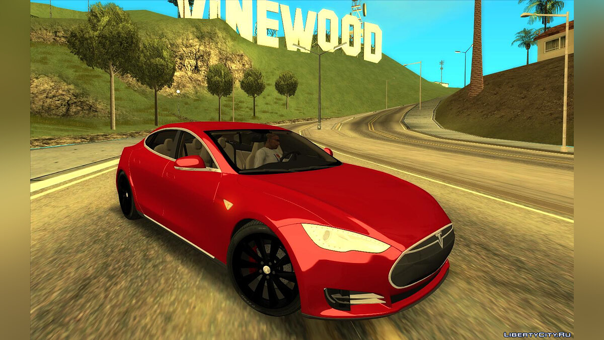 Скачать Tesla Model S 2014 (Разумный автопилот) для GTA San Andreas