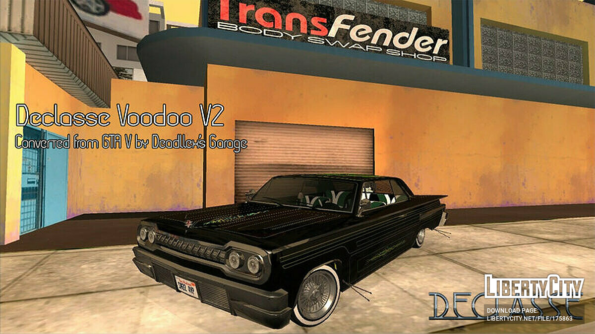 Замена машины Voodoo (voodoo.dff, voodoo.dff) в GTA San Andreas (101 файл)