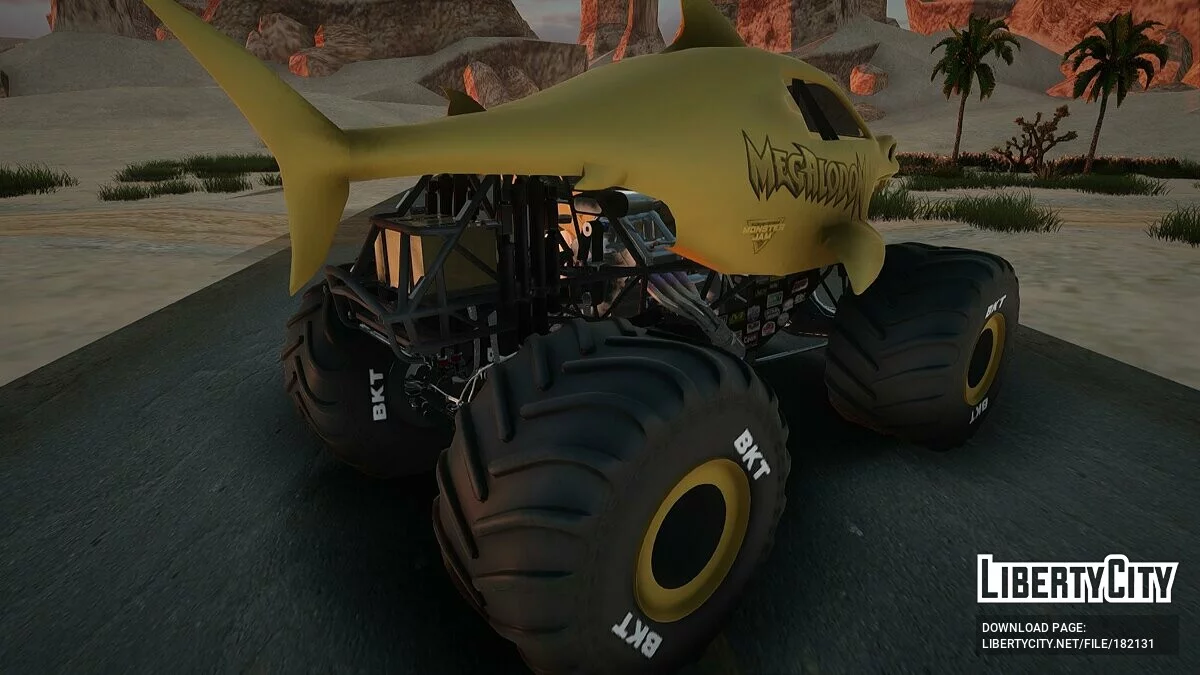 Megalodon Gold From Monster Jam Steel Titans / GTA San Andreas
