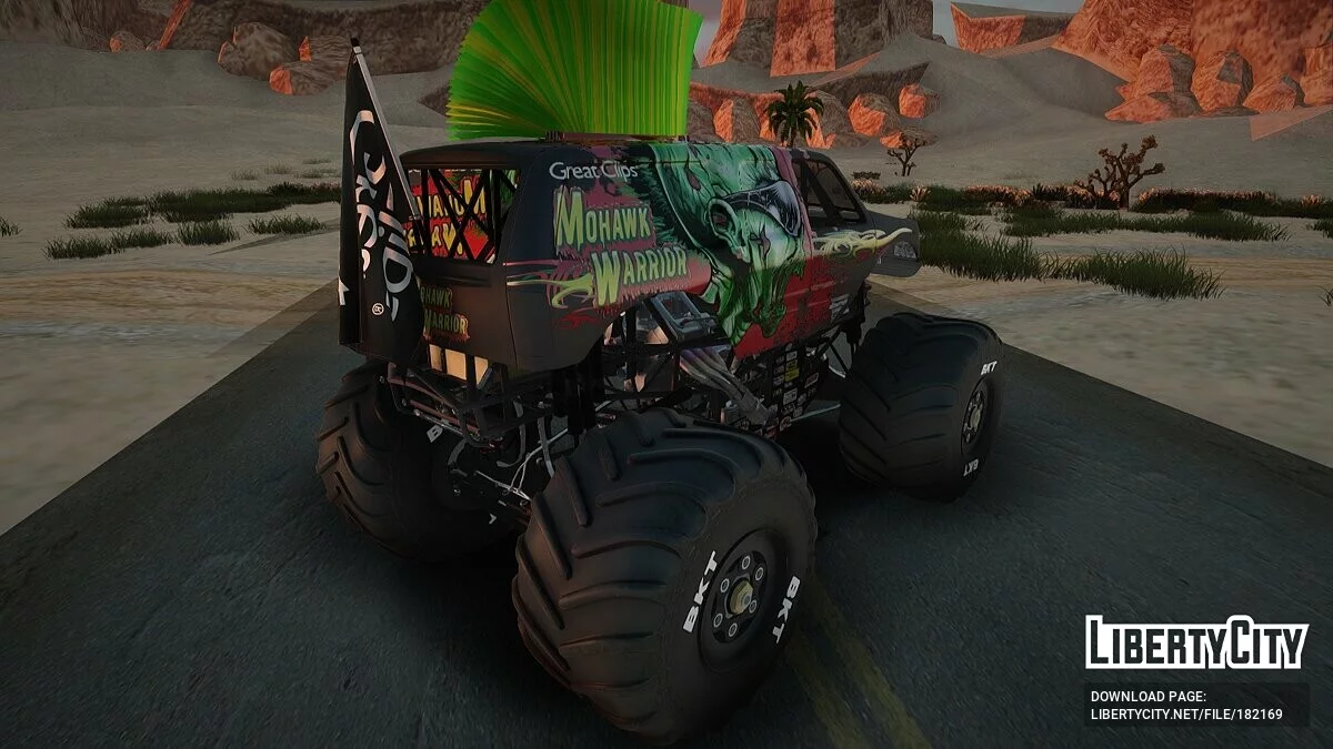 Mohawk Warrior Pack From Monster Jam Steel Titans 1 / GTA San Andreas