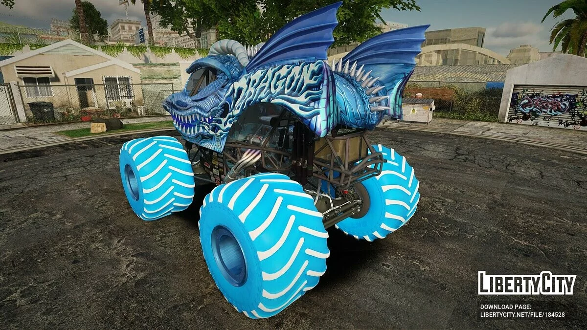 Dragon Ice из Monster Jam Steel Titans / GTA San Andreas
