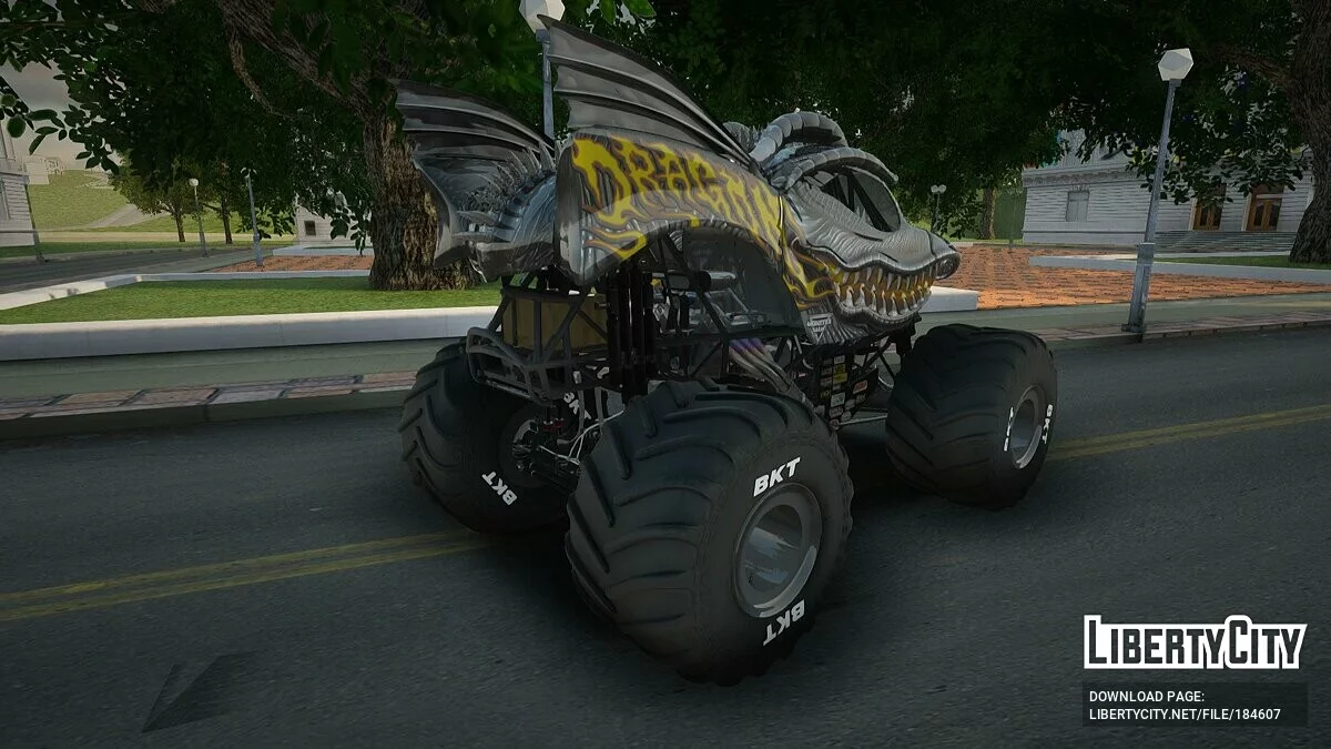 Dragon Overcast из Monster Jam Steel Titans / GTA San Andreas