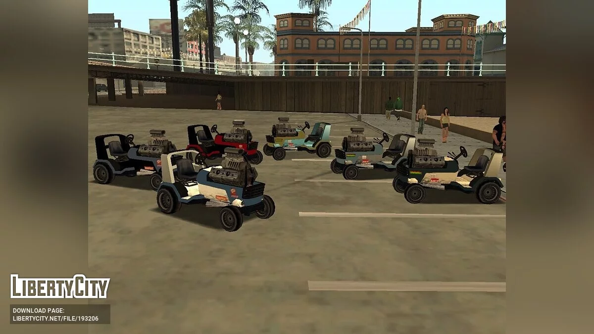 Mower Stunt DRAG (SA Style) - Прокачанная газонокосилка / GTA San Andreas