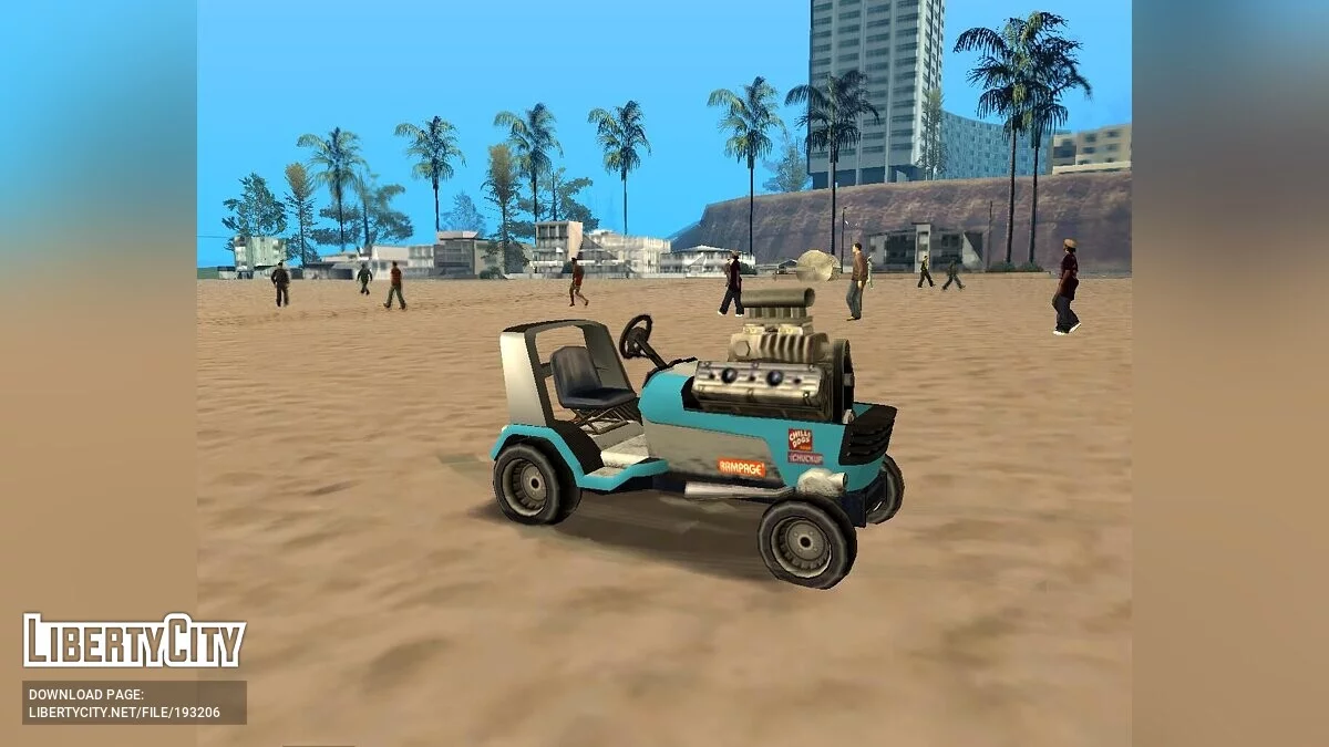 Mower Stunt DRAG (SA Style) - Прокачанная газонокосилка / GTA San Andreas