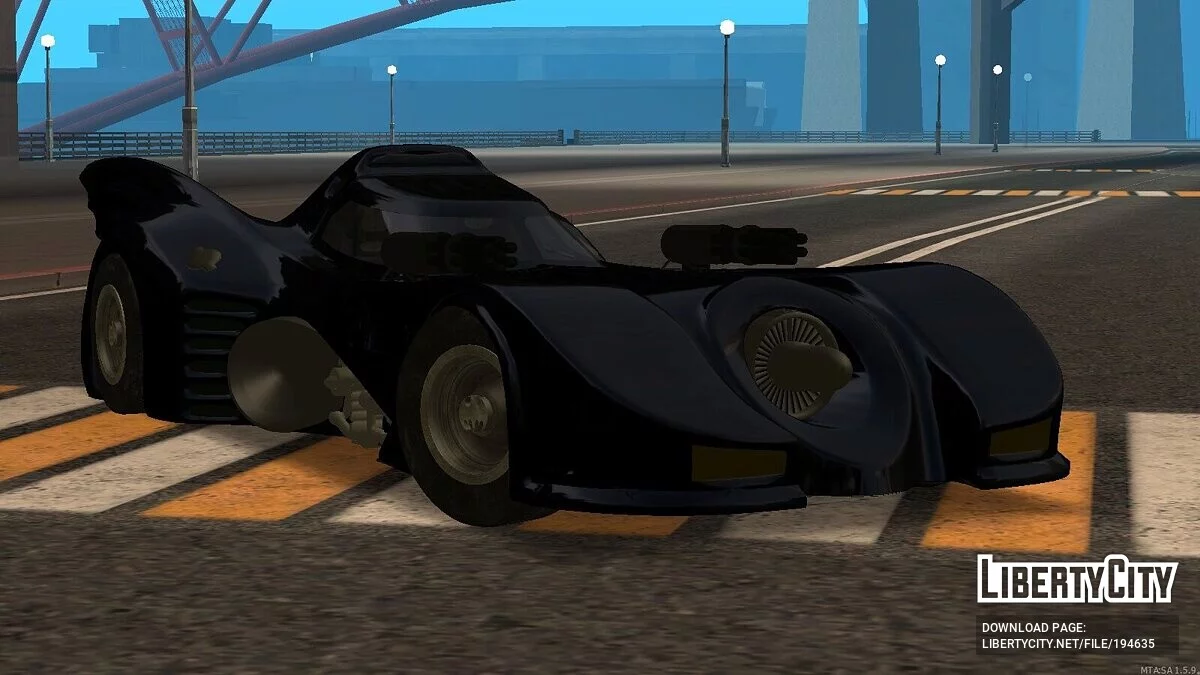 Бэтмобиль + CCD / GTA San Andreas