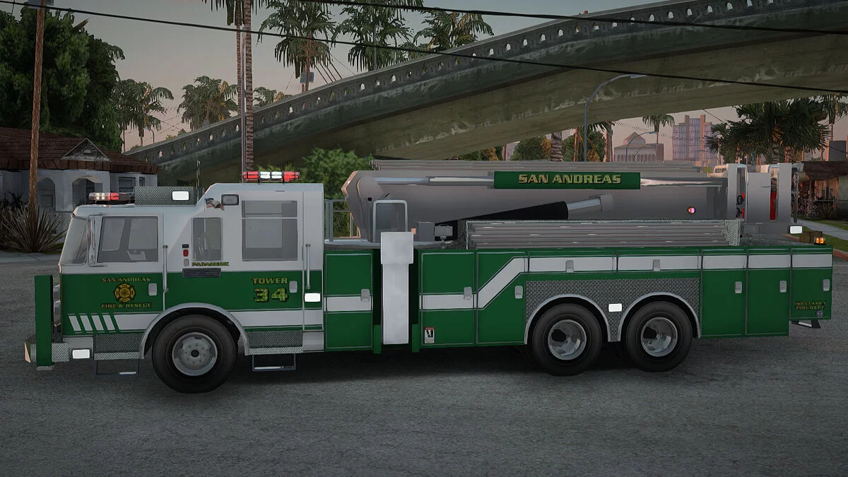 Pierce Arrow Midmount Aerialscope SAFR Tower 34 / GTA San Andreas